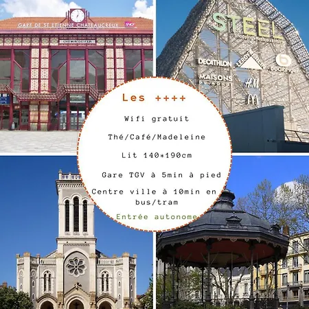 Appartement Zeus De Saint-etienne- Elegant T2 Tgv A 5min Saint-Etienne (Loire)